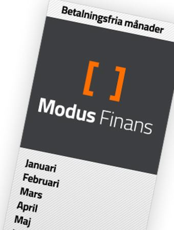 modus finans betalningsfria månader